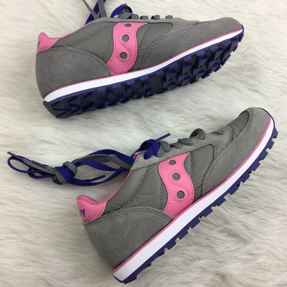 Saucony jazz low pro pink gray tennis shoe sneaker - Picture 6 of 6